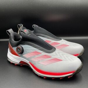 Adidas Adizero ZG BOA Men's Size 11 Golf Shoes Grey Black Solar Red IH9896 NEW